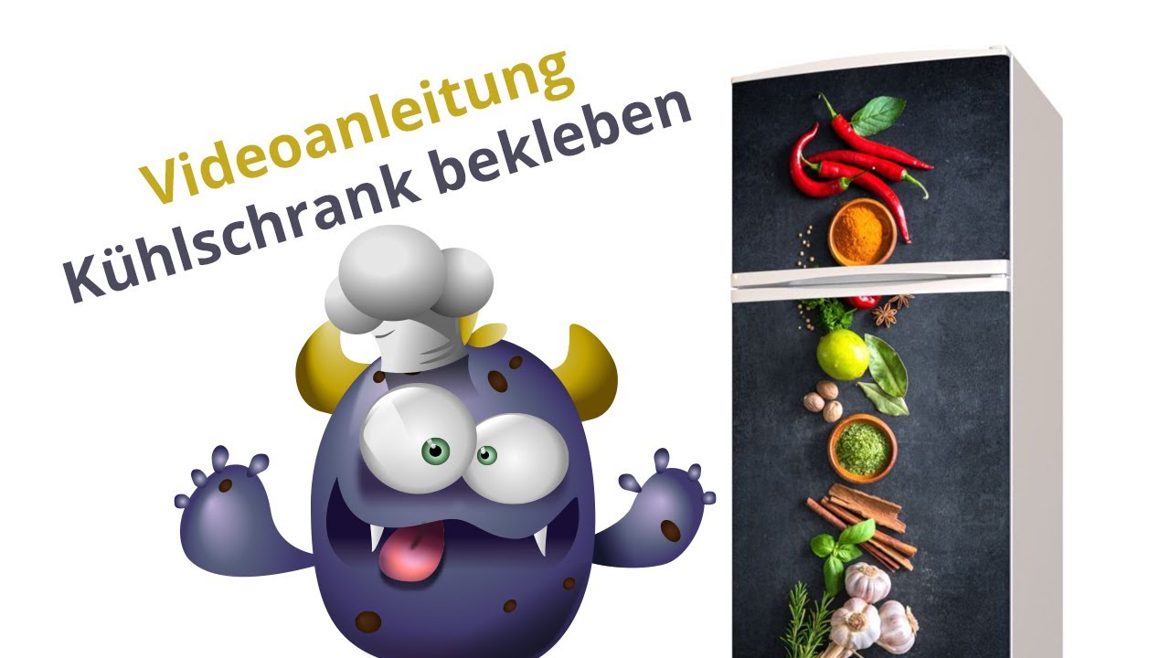 Kühlschrankfolien / Montageanleitung / Turorial | www.kitchen-designs.de