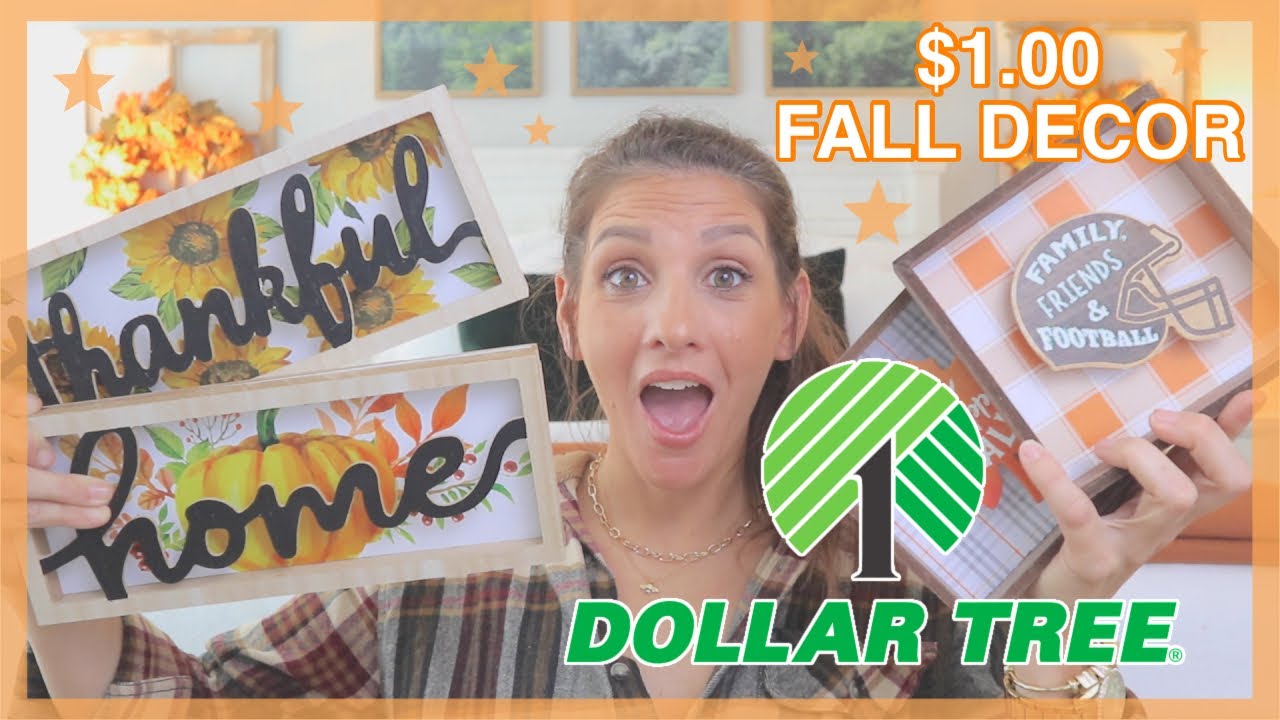 DOLLAR TREE HAUL *$1.00 FALL FINDS TO HUNT FOR* The bloopers are sad.