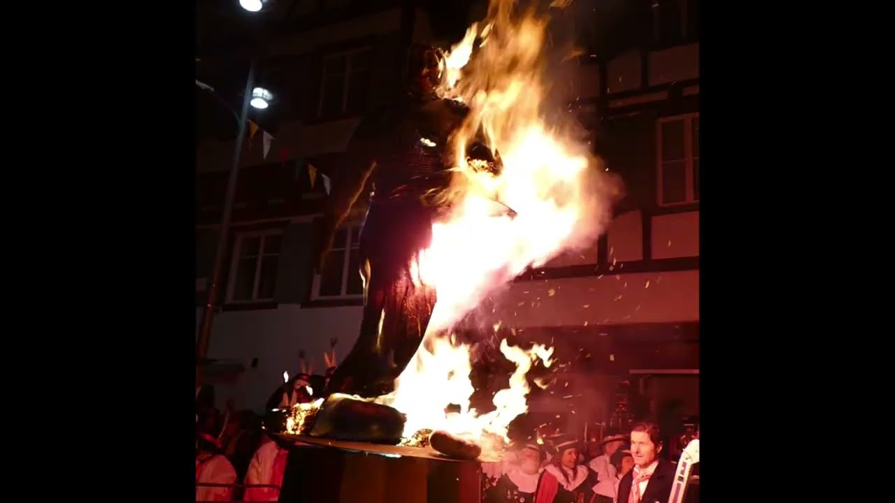 Fasnetsverbrennen 2026 der Narrenzunft Gole Riedlingen 1. Video
