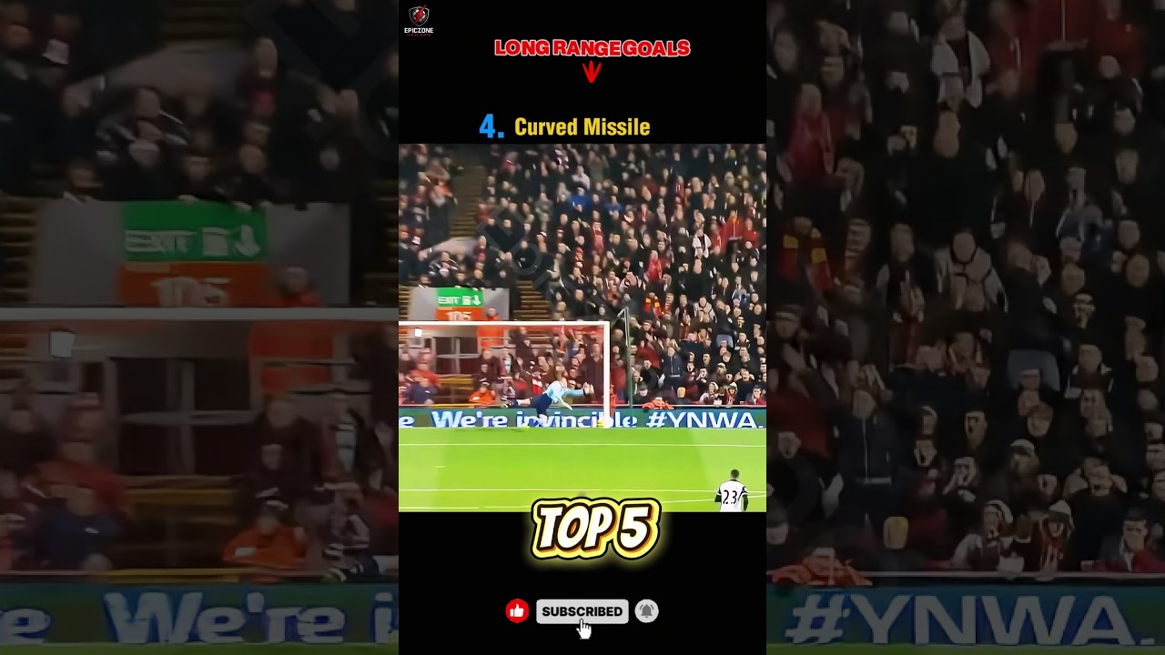 Top 5 Long Range Goals #top5   #football  #epicgoals