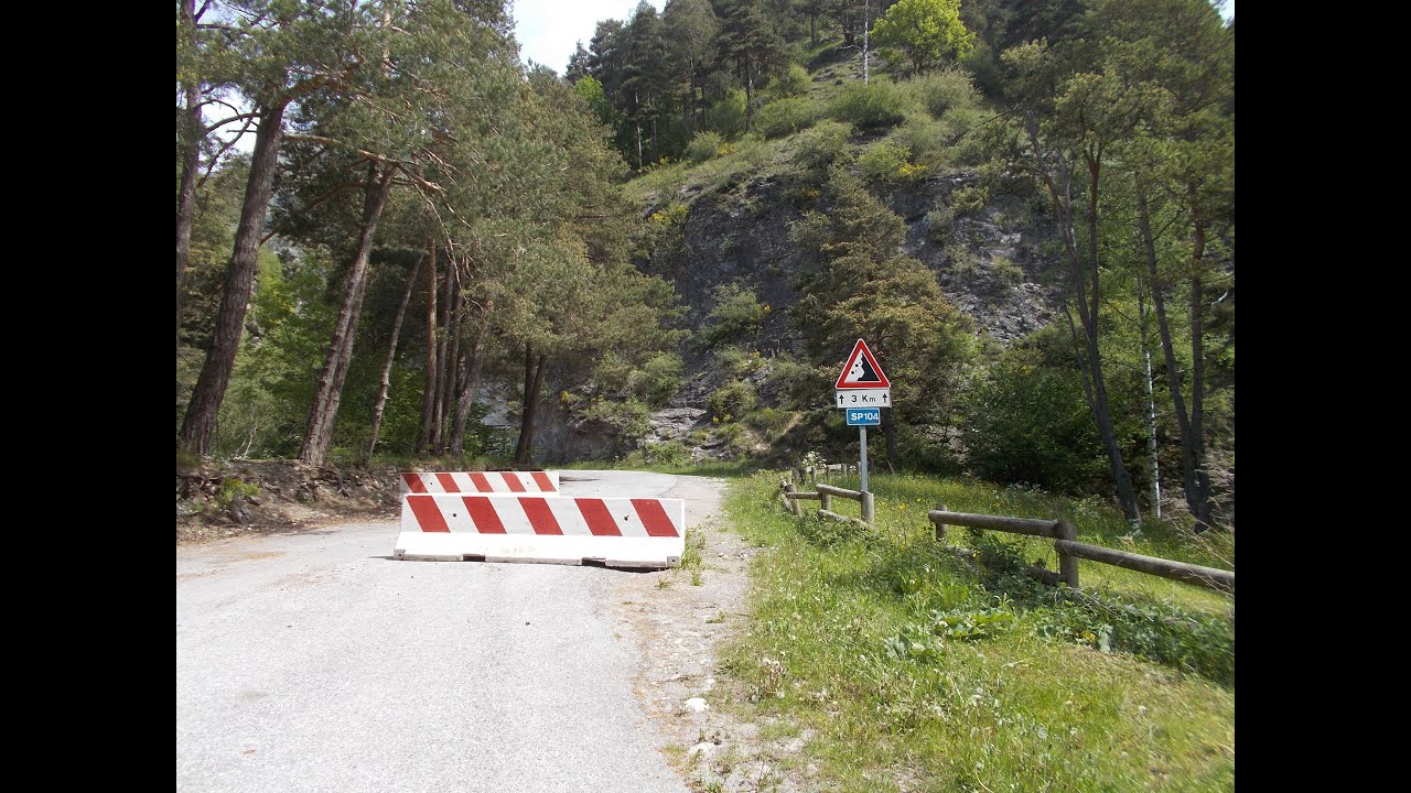 vallone di elva val maira sp104 (cn) dangerous road piemonte in moto