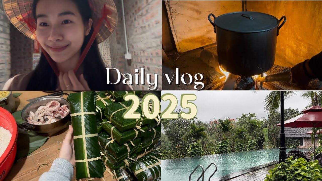 VLOG 1 | Những ngày cuối năm 2025 | Đi Suối Ngọc, mua hoa Tết, gói bánh chưng,… 