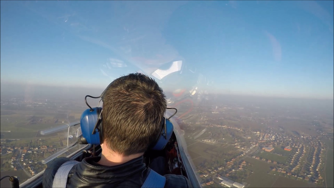 GLIDER INSTRUCTION FLIGHT SF28 - Planeur Merville LFQT [Gopro]
