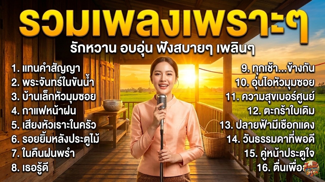 รวมเพลงลูกทุ่งเพราะๆ หวานซึ้งกินใจ เปิดฟังในวันพักผ่อนยาวๆ บรรยากาศดีๆ