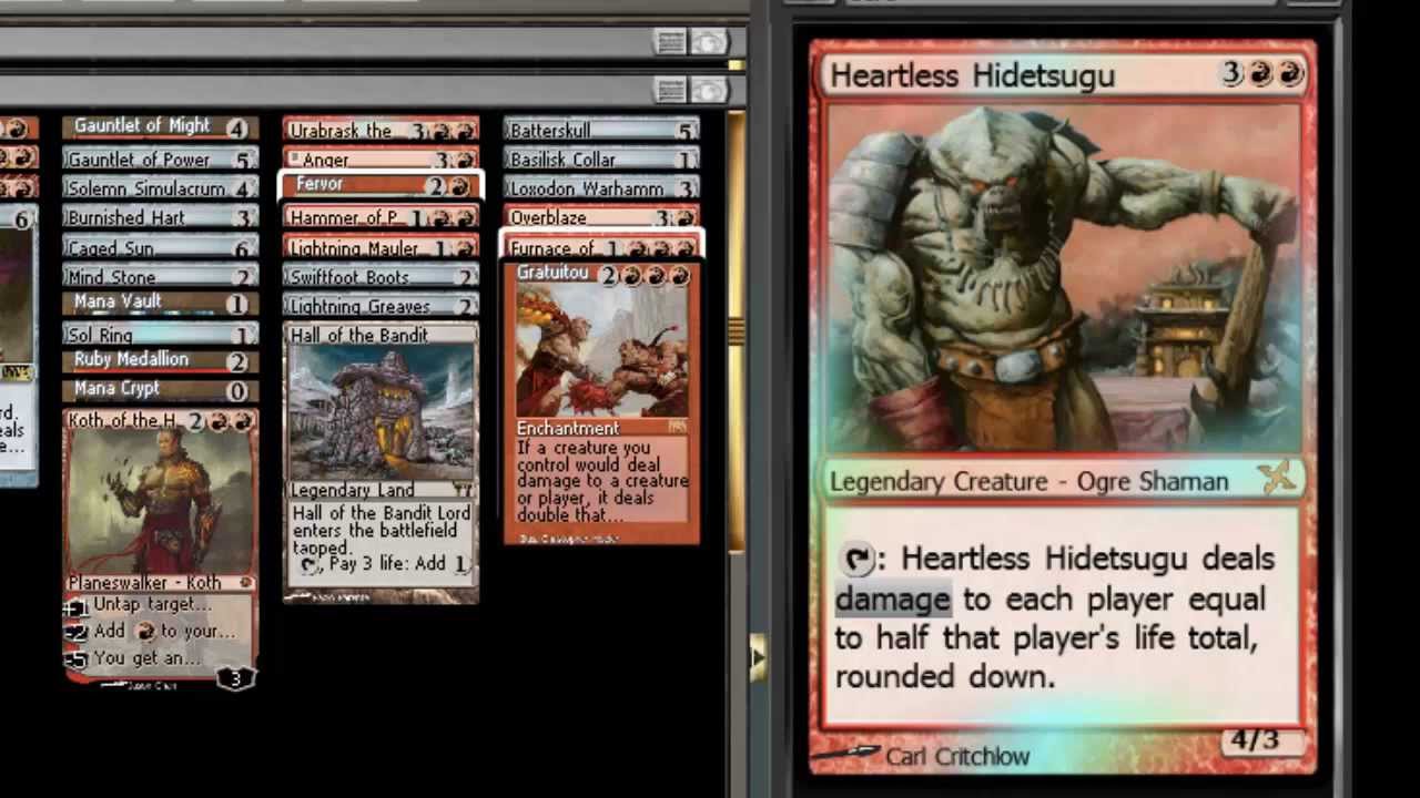 MTG EDH Commander: Heartless Hidetsugu Deck Tech