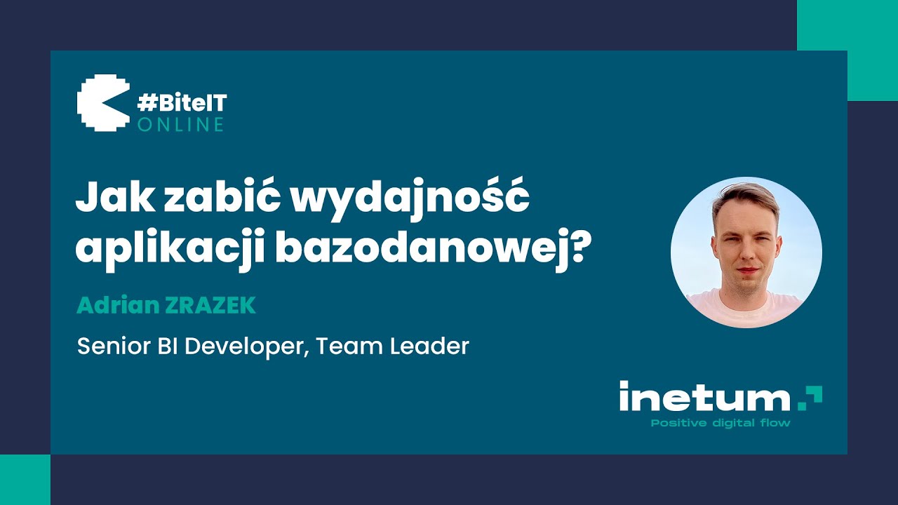 BiteIT #81: Jak zabić wydajność aplikacji bazodanowej | Adrian Zrazek