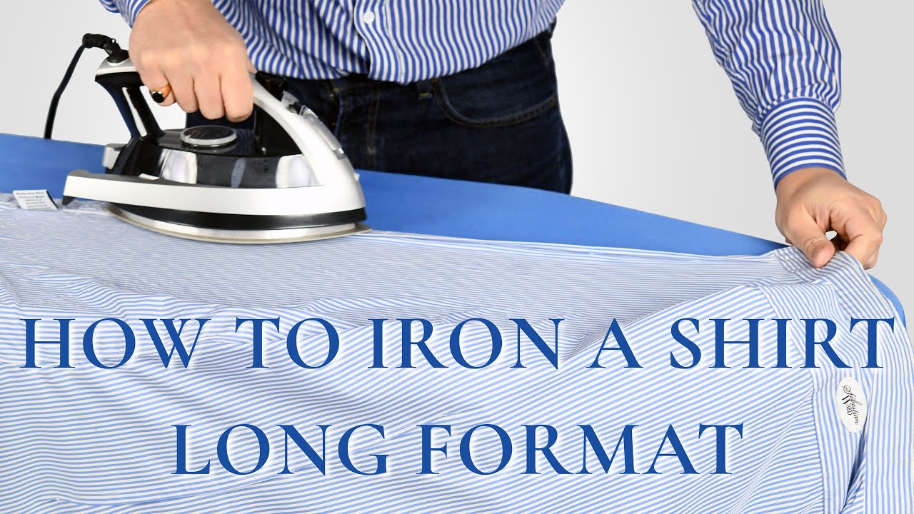 How To Iron a Shirt -Step-by-Step - 2 Angles - From Start To Finish