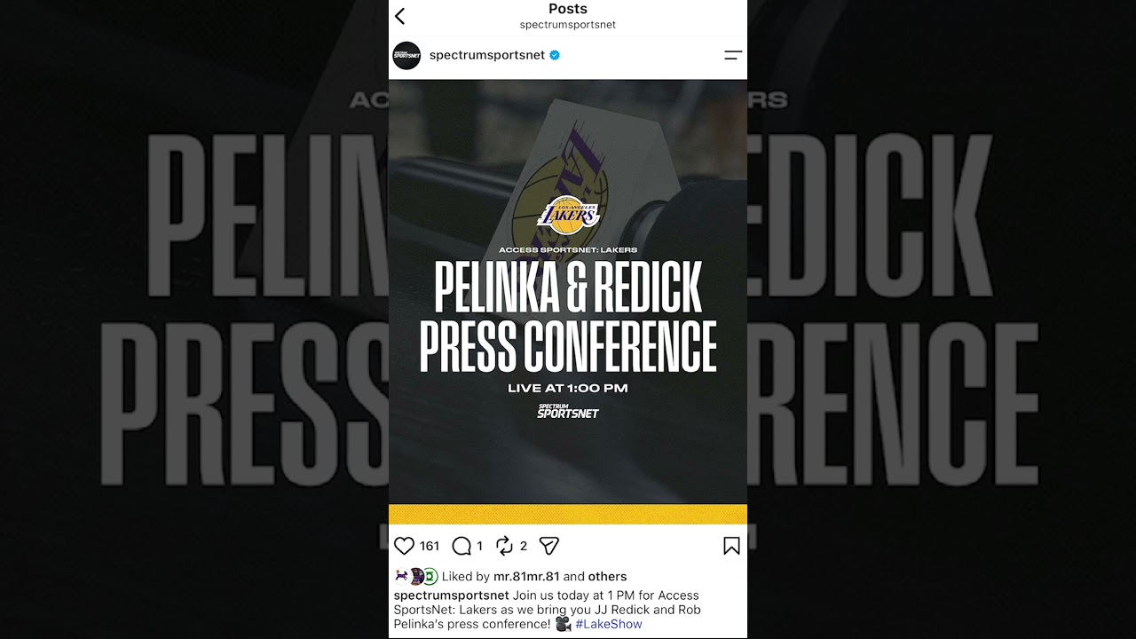 (Via spectrum sportsnet) Join us today at 1 PM for Access SportsNet: Lakers as we bring you #lakers