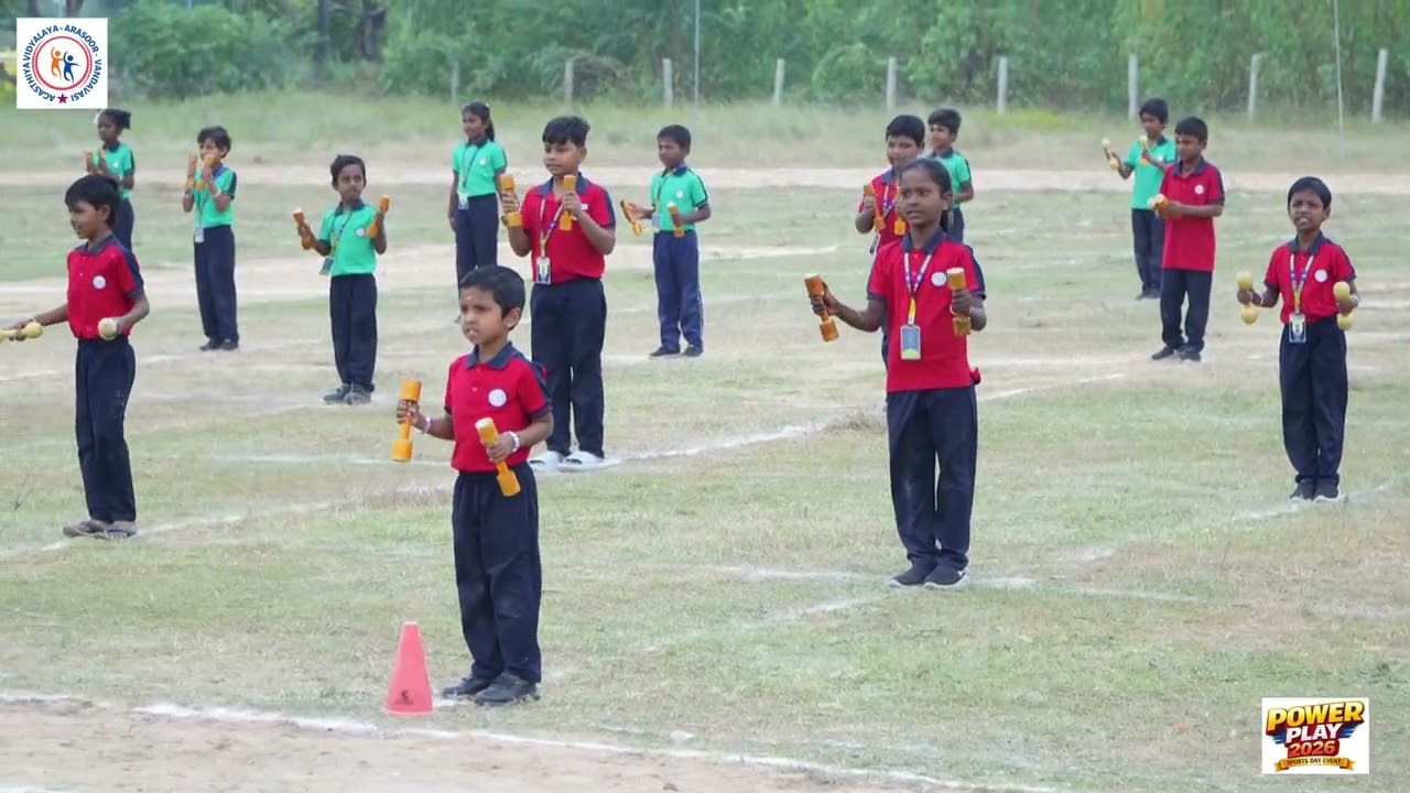 DUMBBEL 1 & 2 DRILL | Annual Sports Day – POWER PLAY | Agasthiya Vidyalaya CBSE