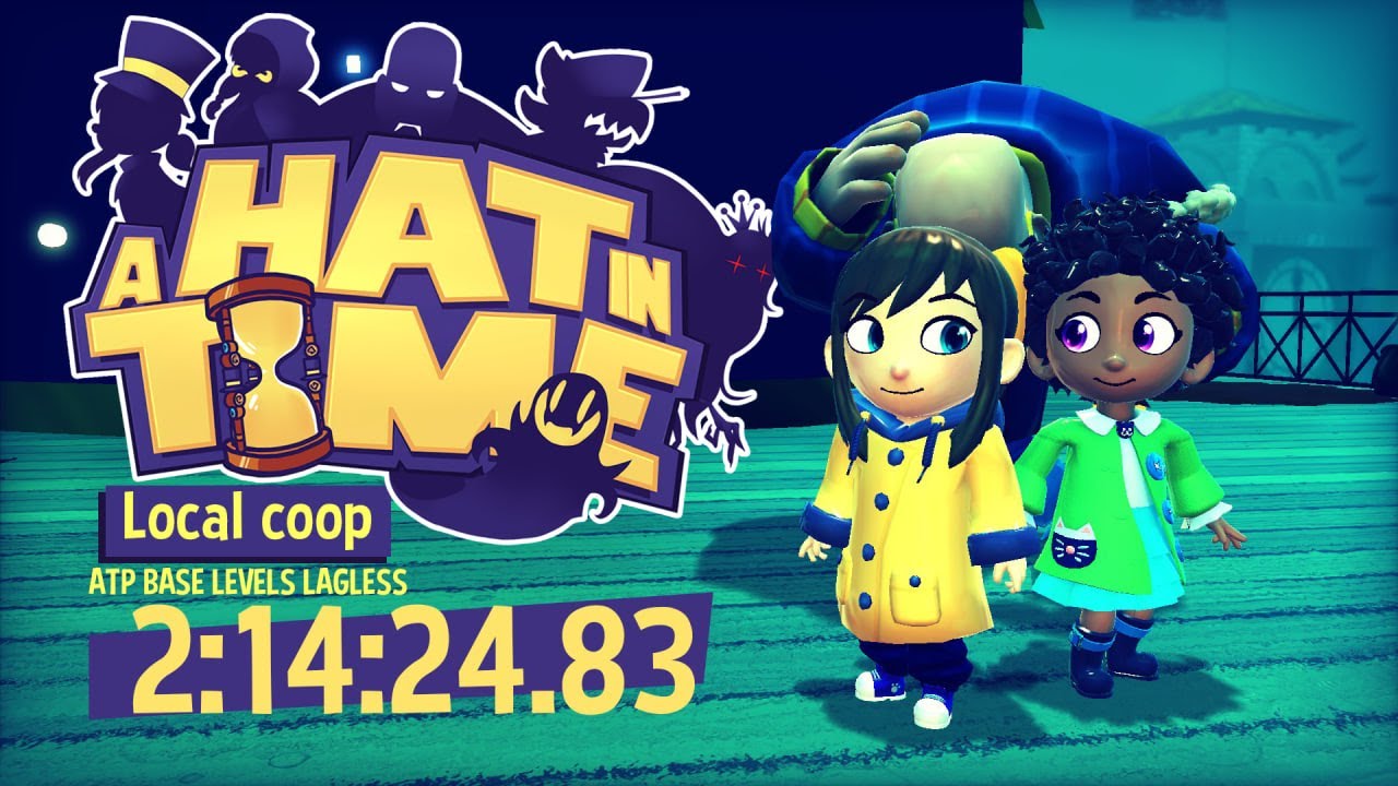 World Record A Hat In Time Speedrun Local Co-op - ATP Base Levels Lagless ( 2:14:24.83 )