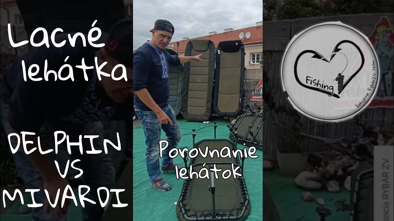 Lacné lehátka, Delphin EF8 verzus Mivardi Comfort XL8 či G.F. Specialist, Rybár ZV expozícia.