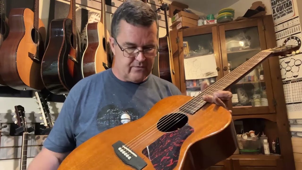 60’s Harmony H165 OM sized, X-Brace conversion DEMO