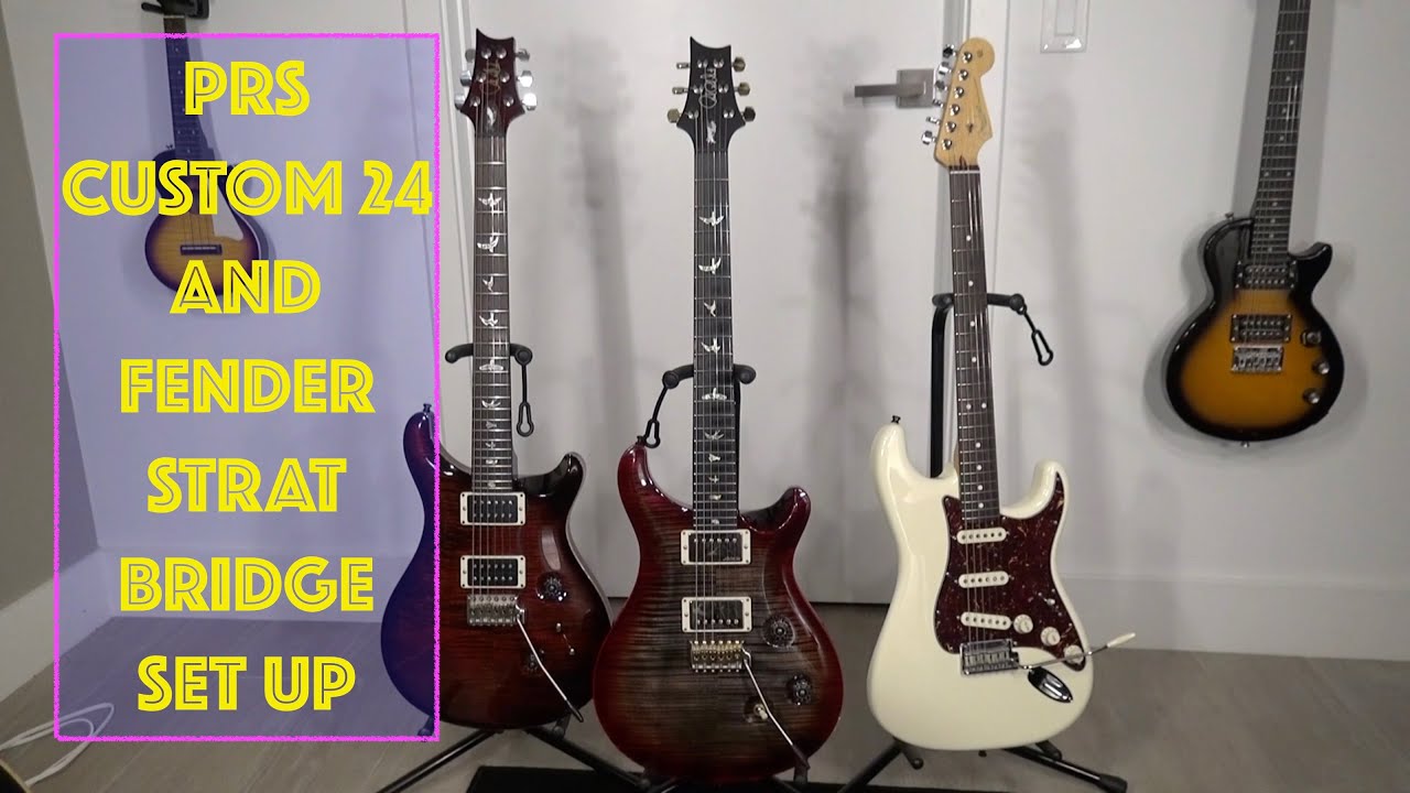 How to correctly set up a Floating Bridge in a PRS Custom 24 and a Fender Stratocaster Guitar Tips