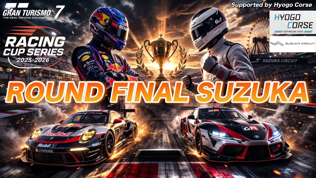 [GT7/グランツーリスモ7]Racing Cup Series25-26〜Supported by Hyogo corse〜　最終戦　栄光の初👑はもとなり選手か、それともヨシ選手か！？