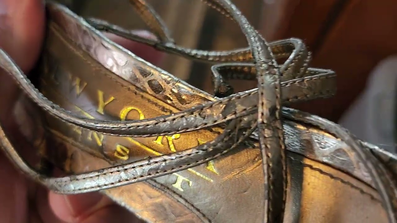 Shoes for trash, old beat up, stained rough feeling sandals garbage  Wife said don't want throw out