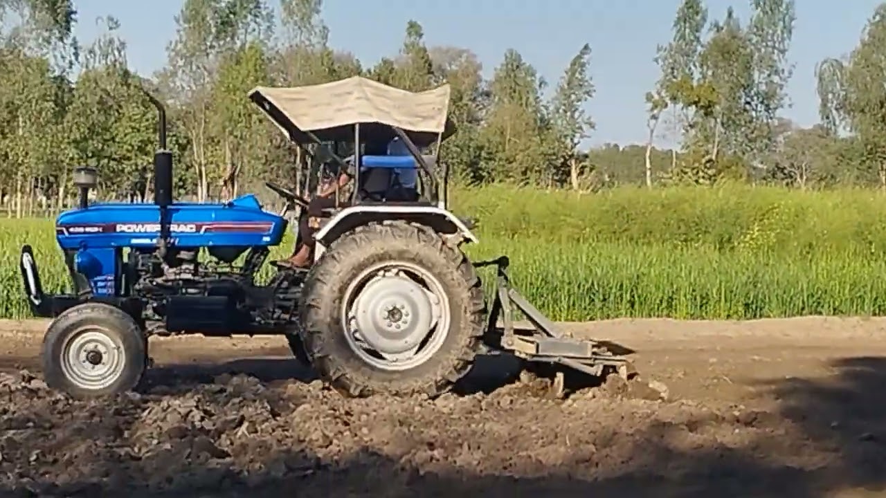 #Powertrac 439 RDX #cultivator ki jutaai #video 