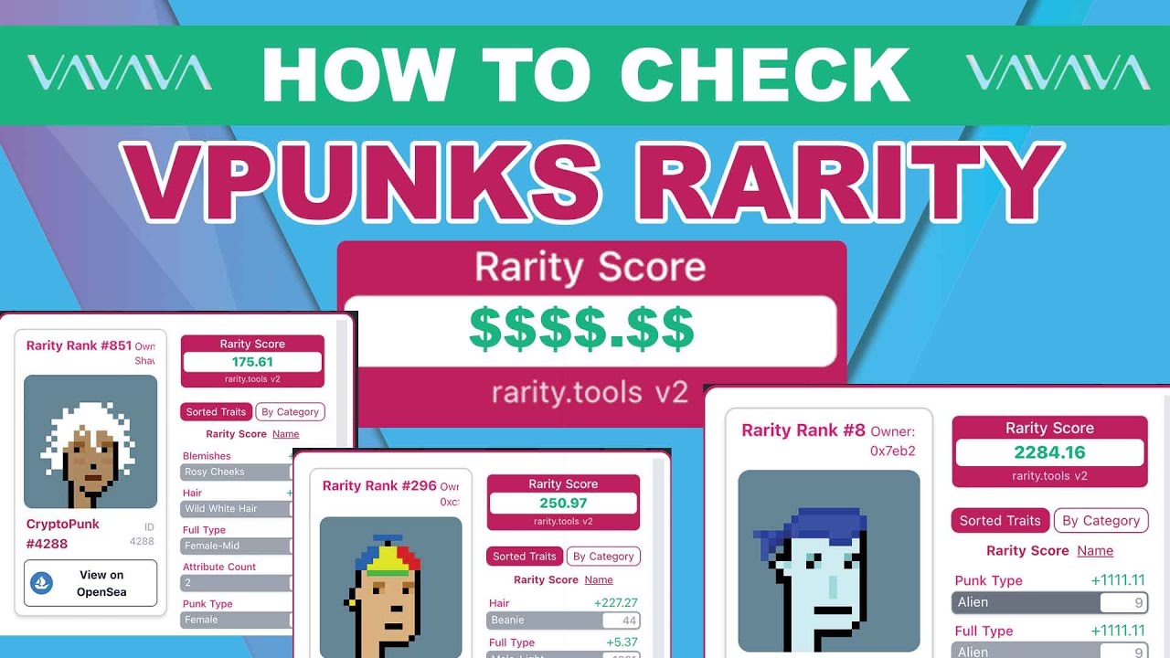 HOW TO CHECK VPUNKS NFT RARITY USING RARITY TOOLS - VECHAIN NFT'S