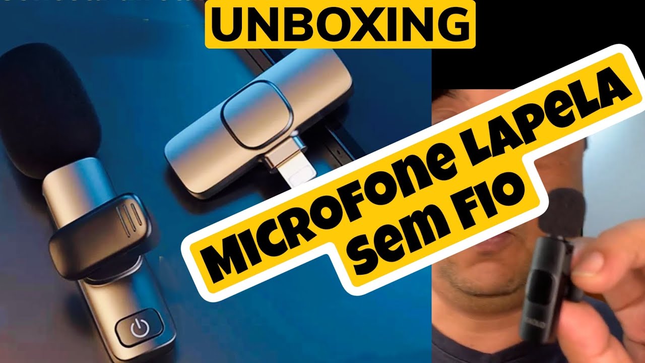 Microfone de lapela para iPhone ou Smartphone Bluetooth #microfonesemfio #microfonedelapela