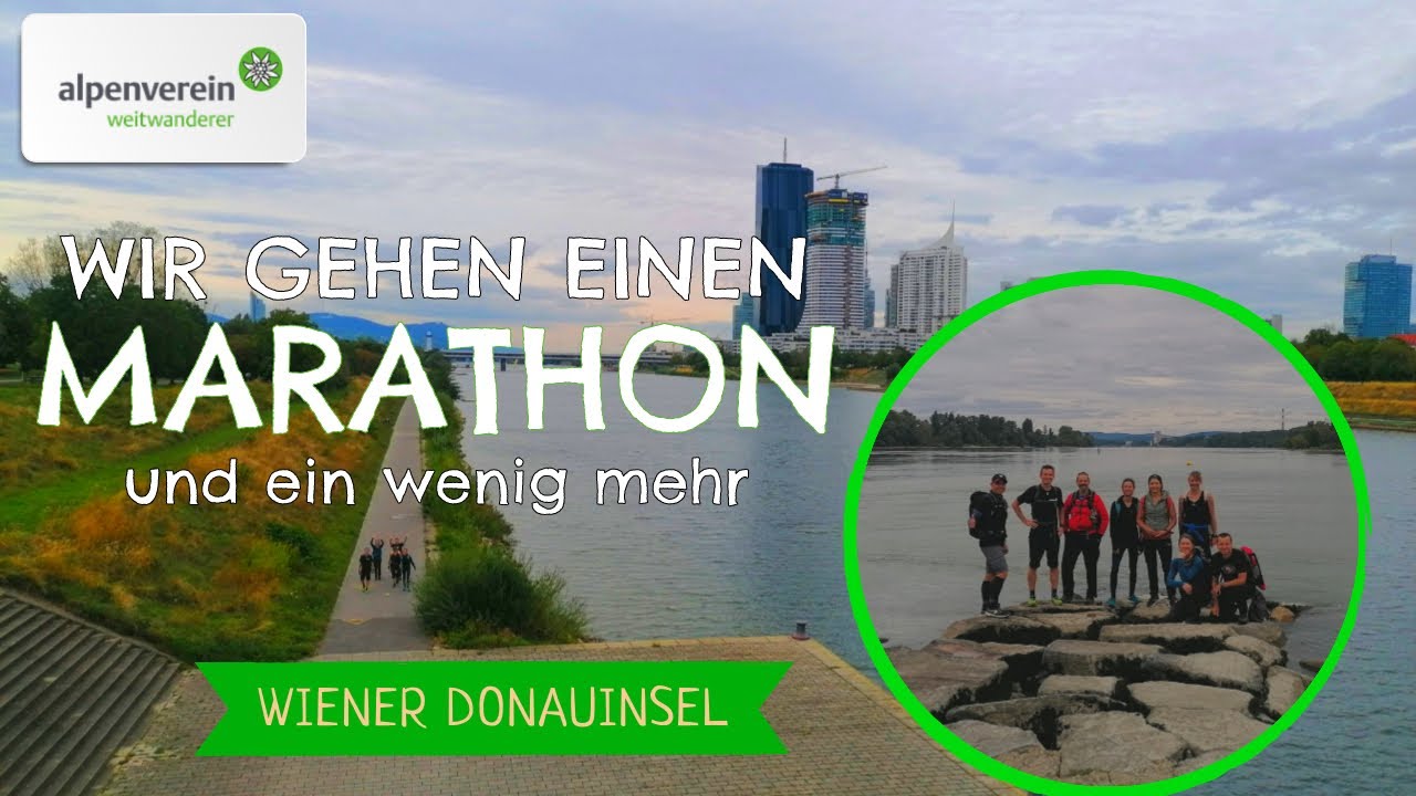 Wir gehen einen Marathon und ein wenig mehr (Wiener Donauinsel)