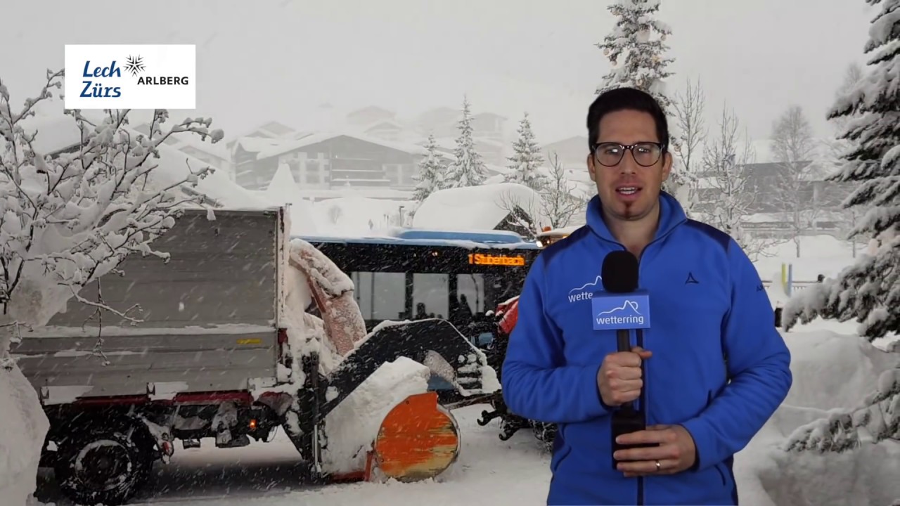 Schneemassen in den Nordalpen - Aktueller Lagebericht Lech am Arlberg / Vorarlberg 14.01.2019