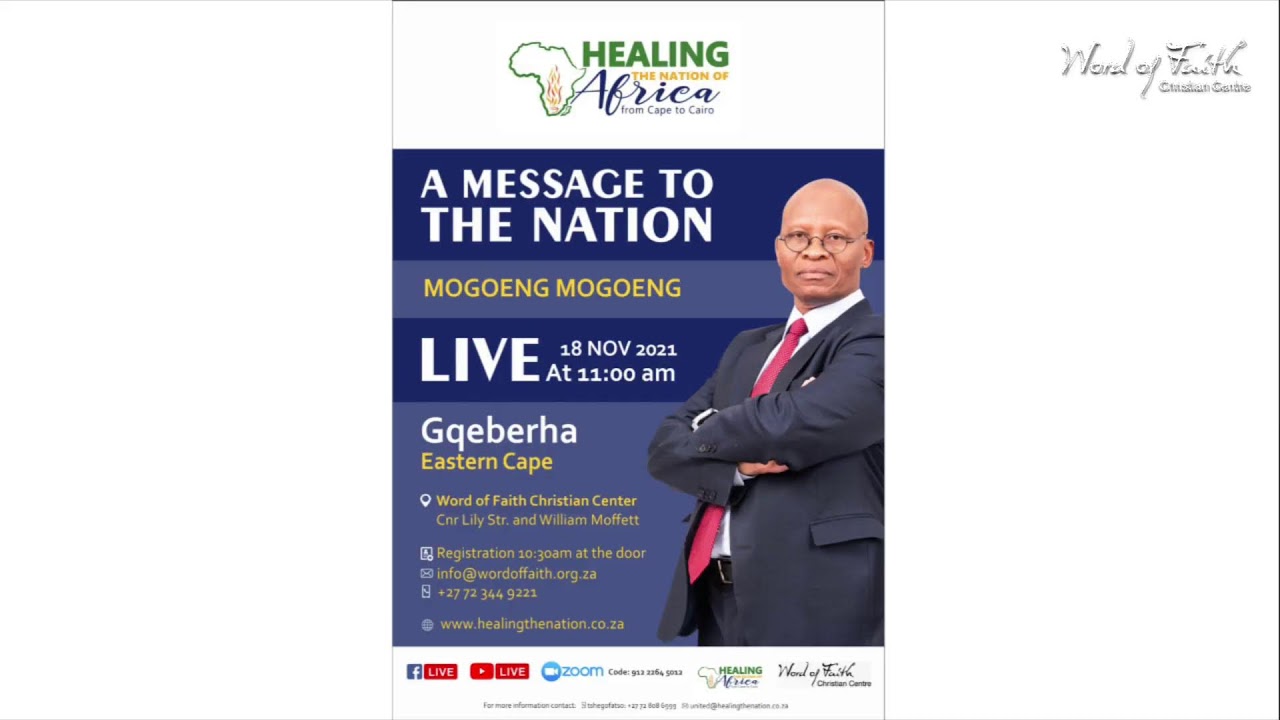 Rebuild our Nation with Mogoeng Mogoeng