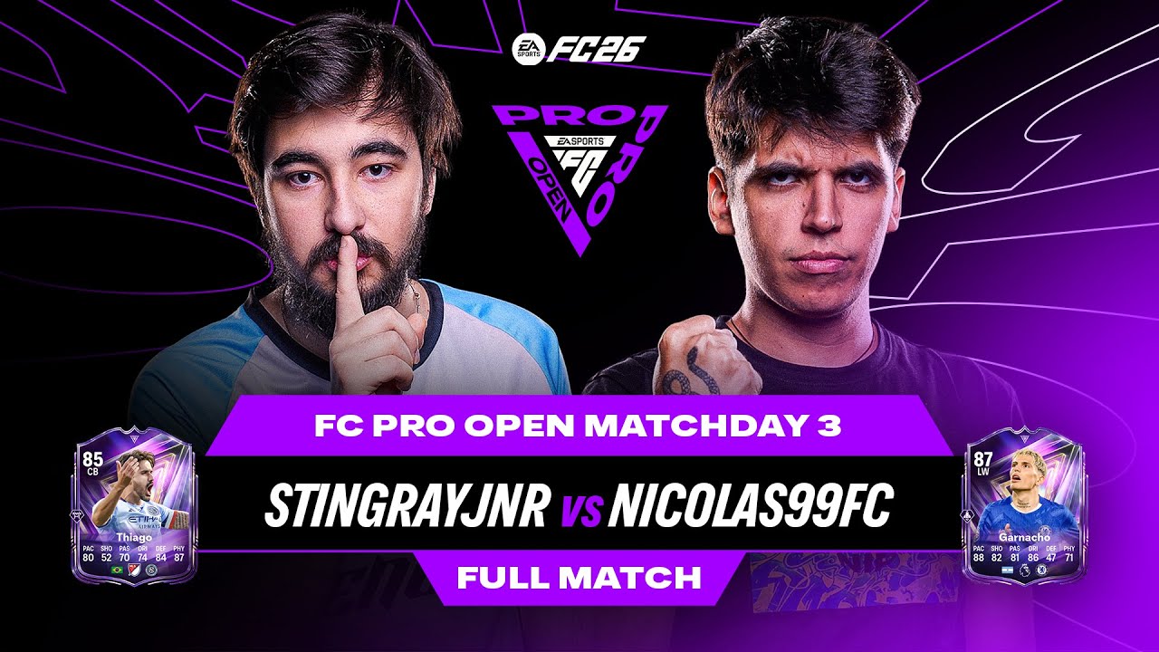 MUST WIN MATCH!!! | Stingrayjnr v nicolas99fc - FC Pro Open | Full Match