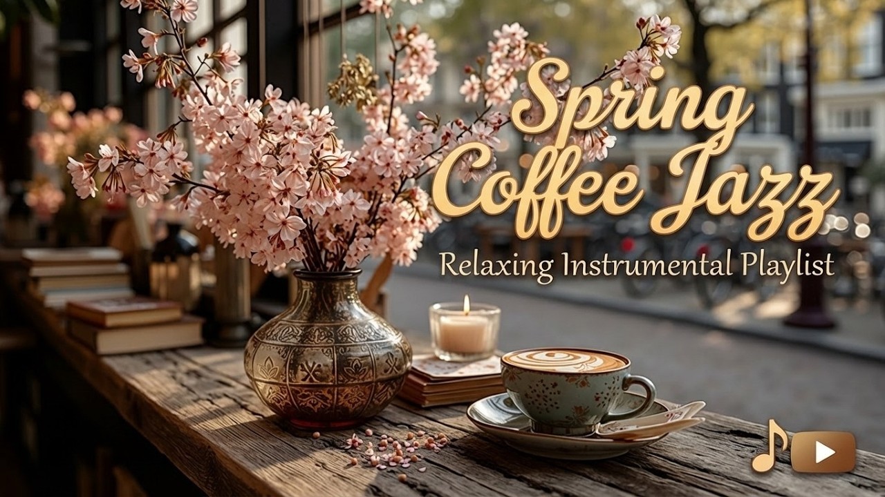 Расслабляющий весенний джаз - Утренний кофе - Мелодии мягкого пианино