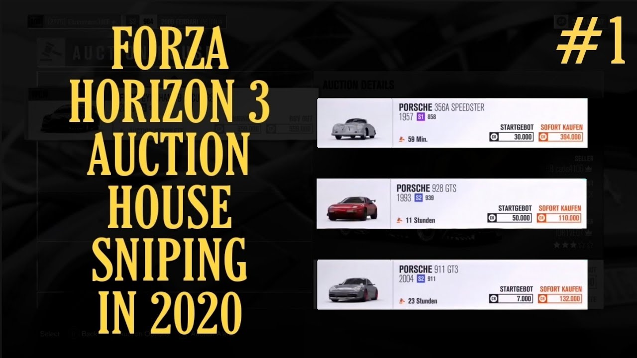 Sniping rare cars in the auction house #1 | FORZA HORIZON 3 | 2020 (after the game was delisted)