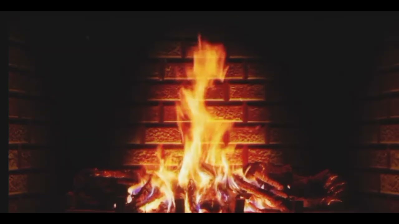 Fireplace full HD with sound | Relaxing sound Fireburing