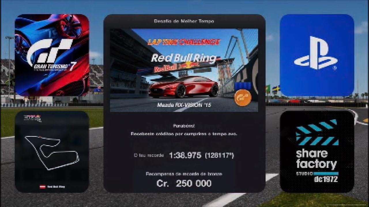 #GT7 🏁 Lap Time Challenge / 🗺 Red Bull Ring 🚘 Mazda RX-VISION '15 #PS5