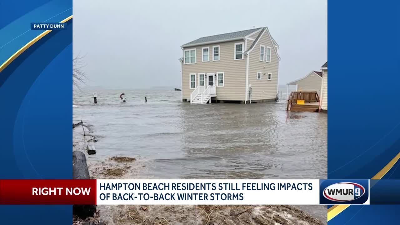 Hampton Beach recovering from two powerful storms