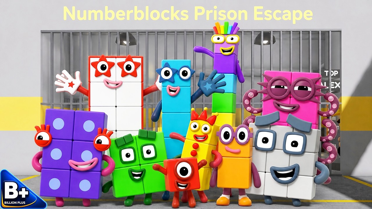 NUMBERBLOCKS PRISON RUN Obby New Update - Roblox All Bosses FULL GAME Walkthrough All Characters