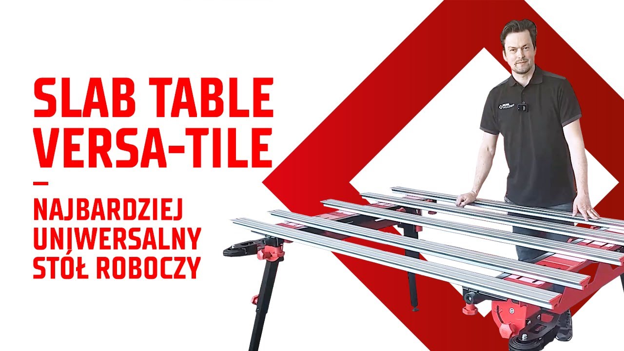 Stół glazurniczy RUBI SLAB VERSA TILE - stół roboczy składany