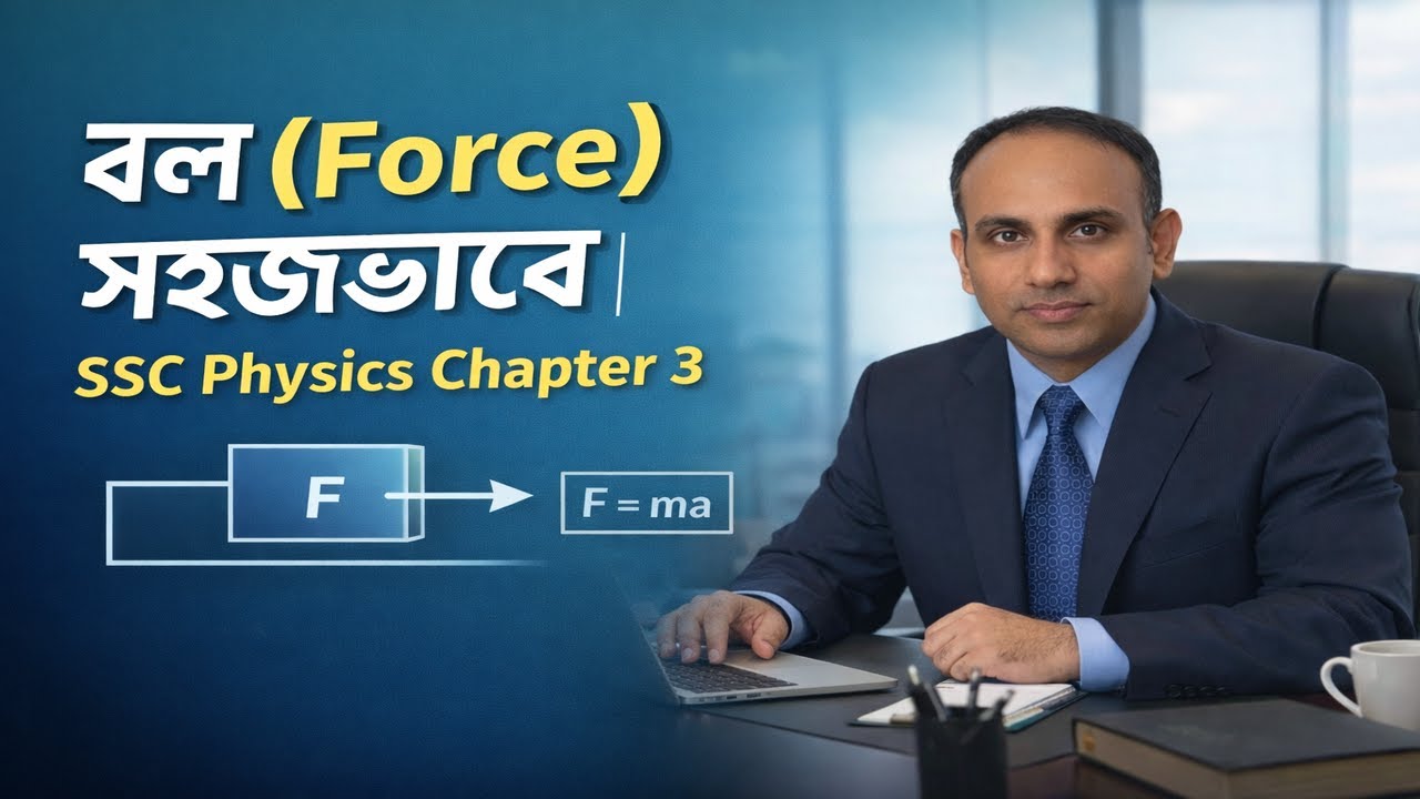 বল (Force) সহজভাবে | SSC Physics Chapter 3, Class 9–10 Bangla | পদার্থ বিজ্ঞান ৩য় অধ্যায় Intro Class