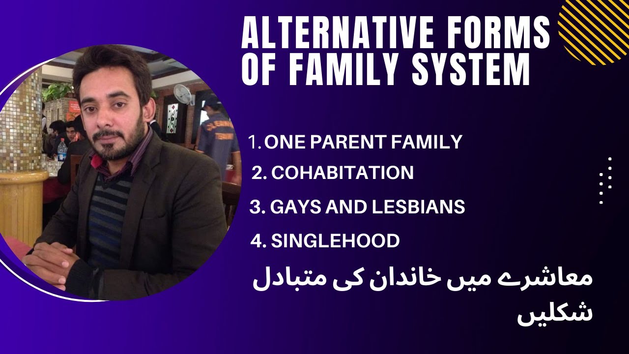 The sociology of families :Alternative forms of family. معاشرے میں خاندان کی متبادل شکلیں
