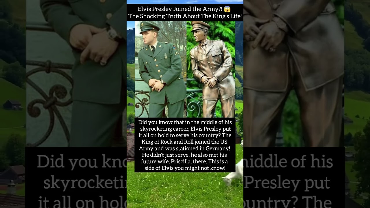 Elvis Presley Joined the Army?! 😱 The Shocking Truth About The King's Life! #shorts