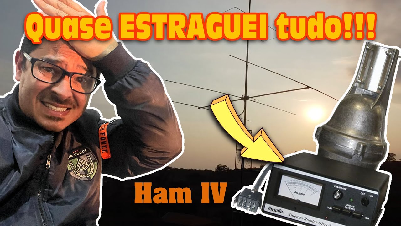 DEU ZICA! Fui até MG visitar um RADIOAMADOR e acabei desmontando um rotor Ham IV
