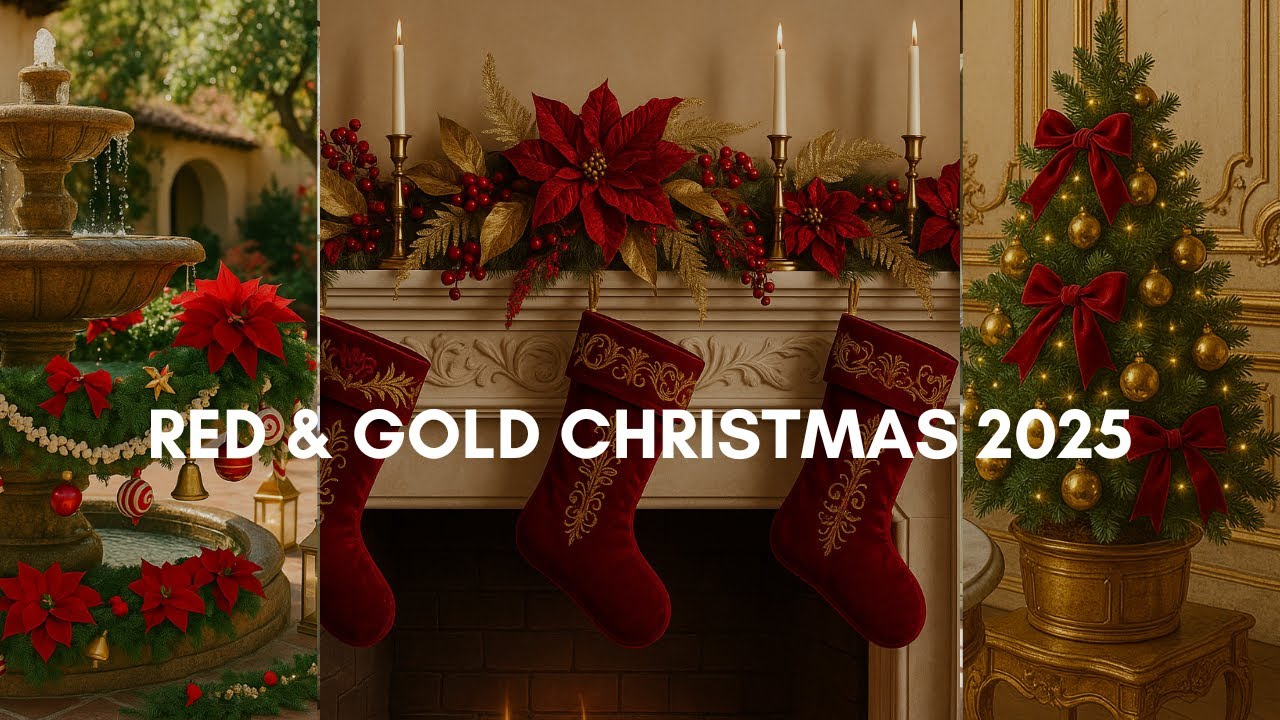 Christmas 2025: Red & Gold Decor Inspiration for a Magical Holiday Home