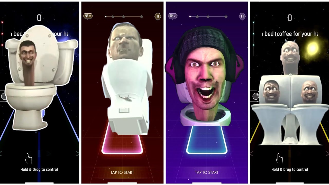🚽🎵 Skibidi Toilets Battle in Music Games Rock Magic Twist & Dancing Road! Who's Your Fave? 🎶💃🚀