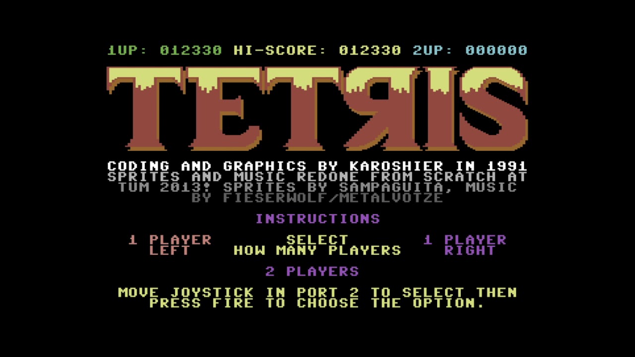 ROOT PLAYS | Tetris [atari arcade conversion] (C64)