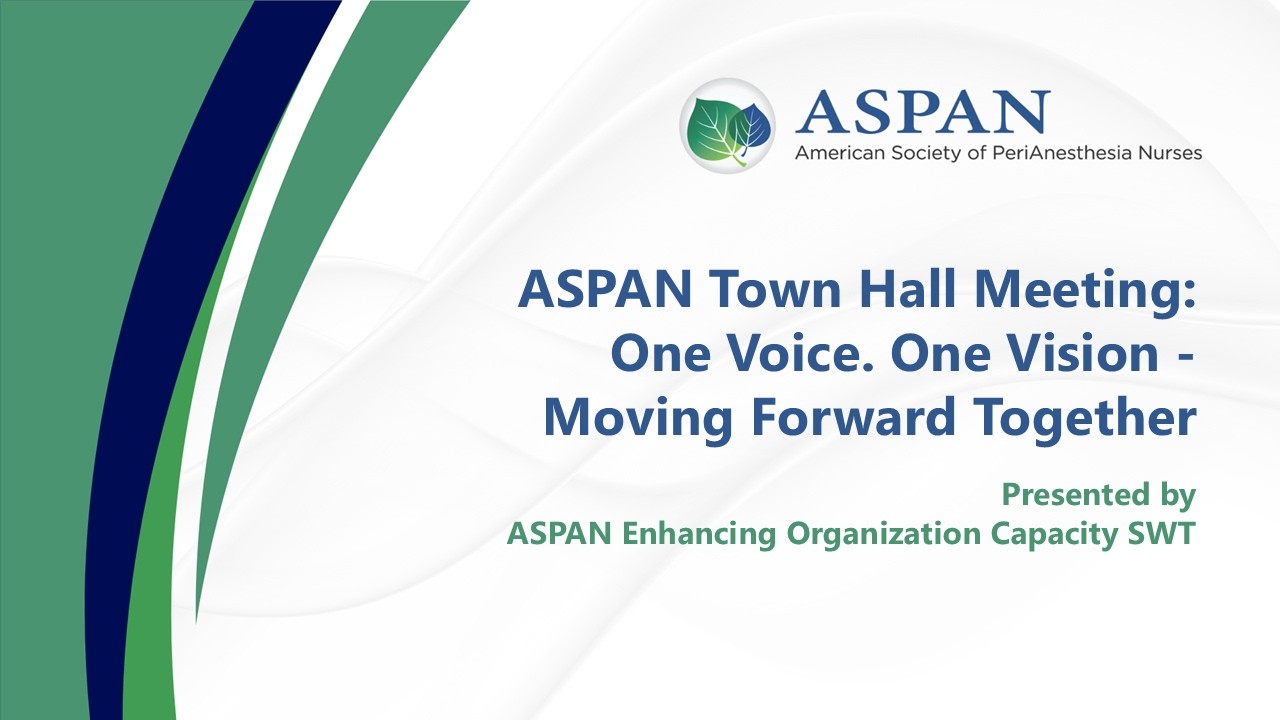 ASPAN Town Hall re Reorganization 3-10-26