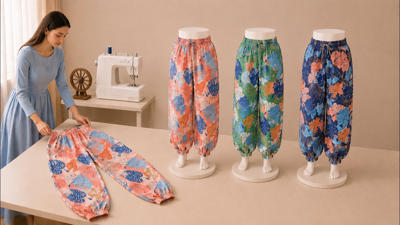VERY EASY Cut in 5 Minutes! Sew Perfect Balloon Pants for All Sizes