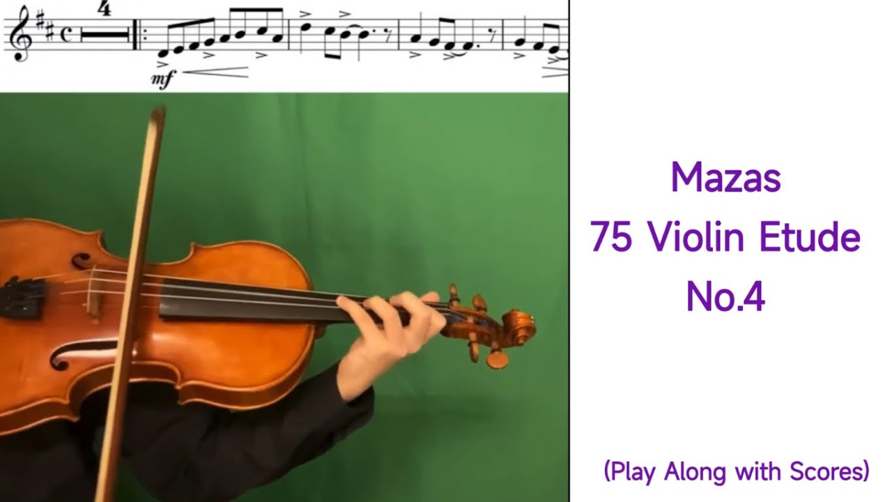 Mazas 75 Violin Etude No.4