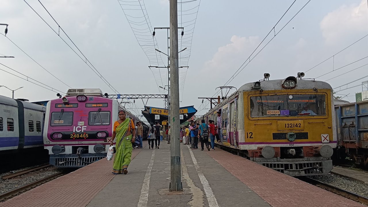 Unique Model Different Indian Trains Perfect Crossing at Belur Station!! 🤩🤩