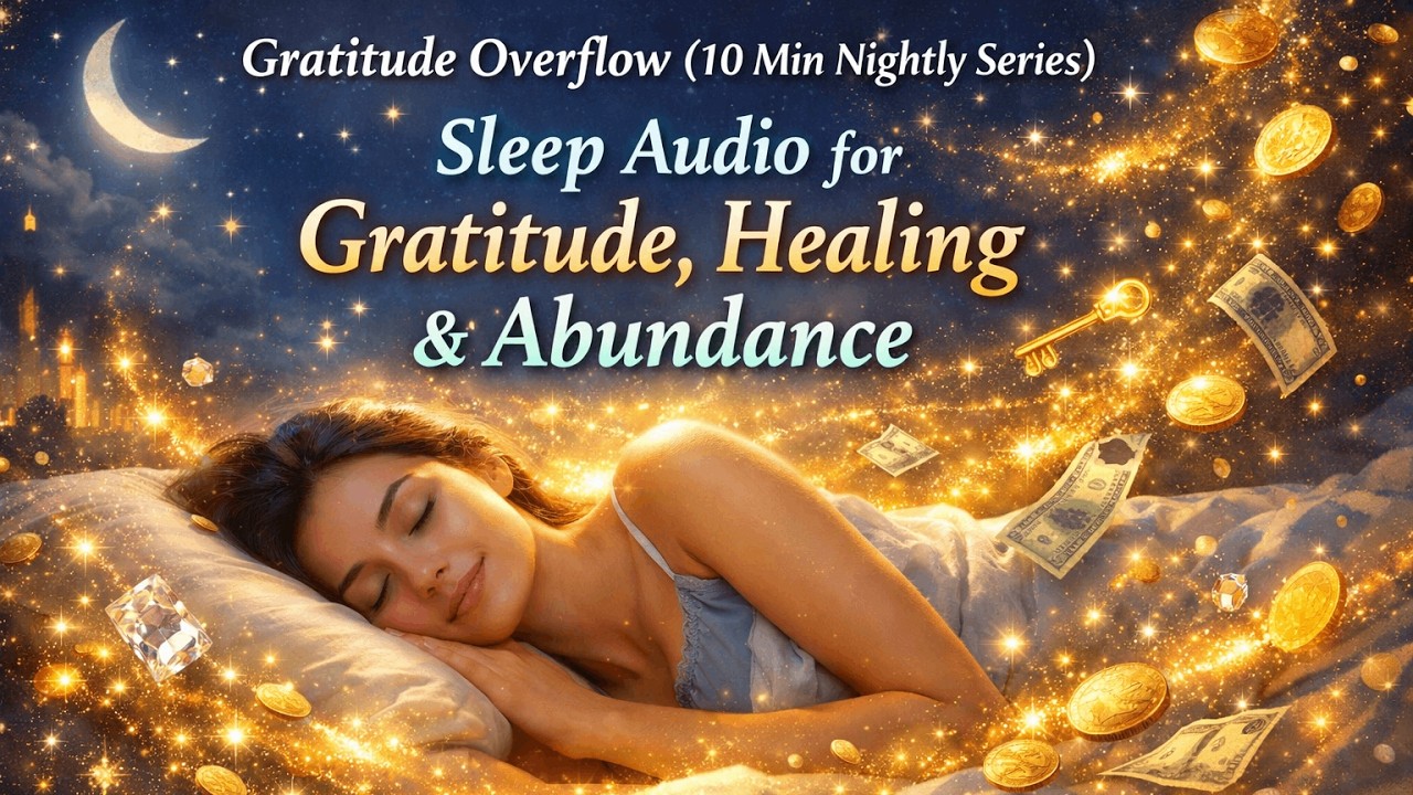 Night 7: Gratitude Overflow (10 Min Nightly Series) | Sleep Audio for Gratitude, Healing & Abundance