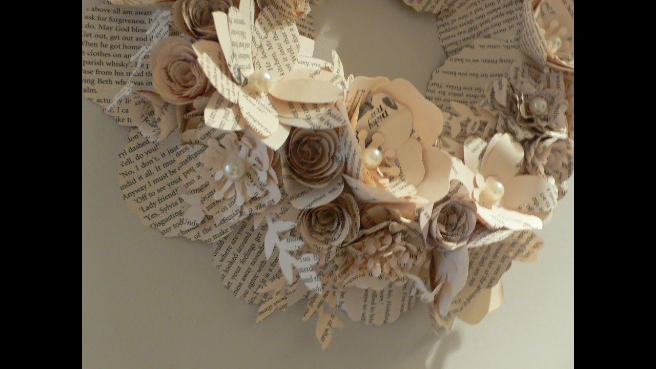 Ophelia Crafts How to make a 3D flower wreath Part 2