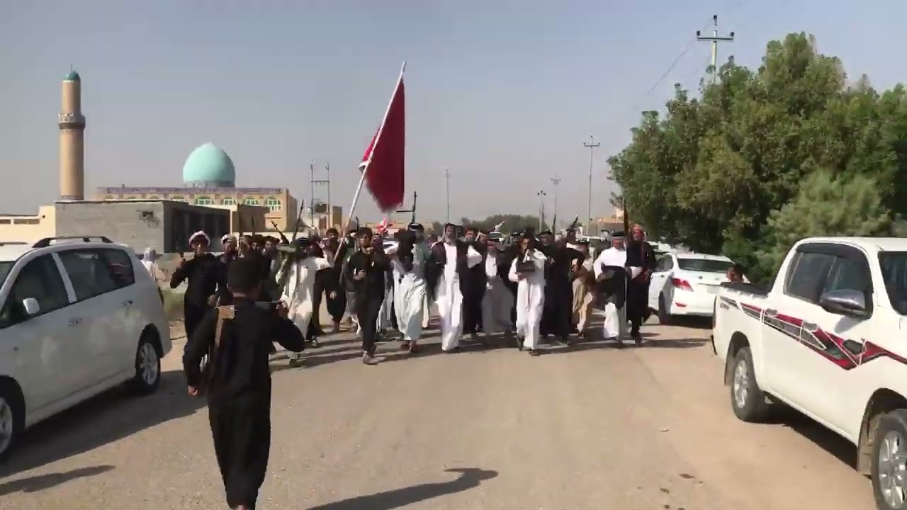 دخول عشيره ال كولبه خفاجه الى فاتحه المرحوم الحاج غالب ال مطشر شيخ الطلاحبه خفاجه