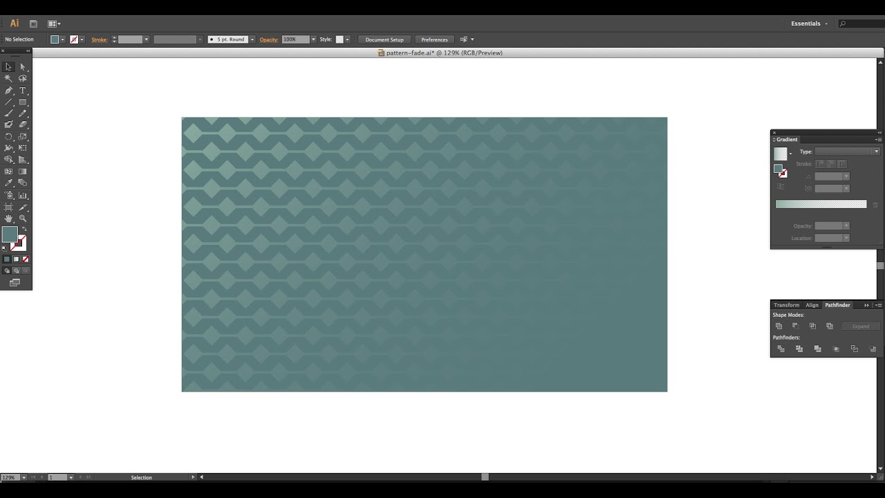 How to Create a Pattern Fade in Illustrator + Photoshop
