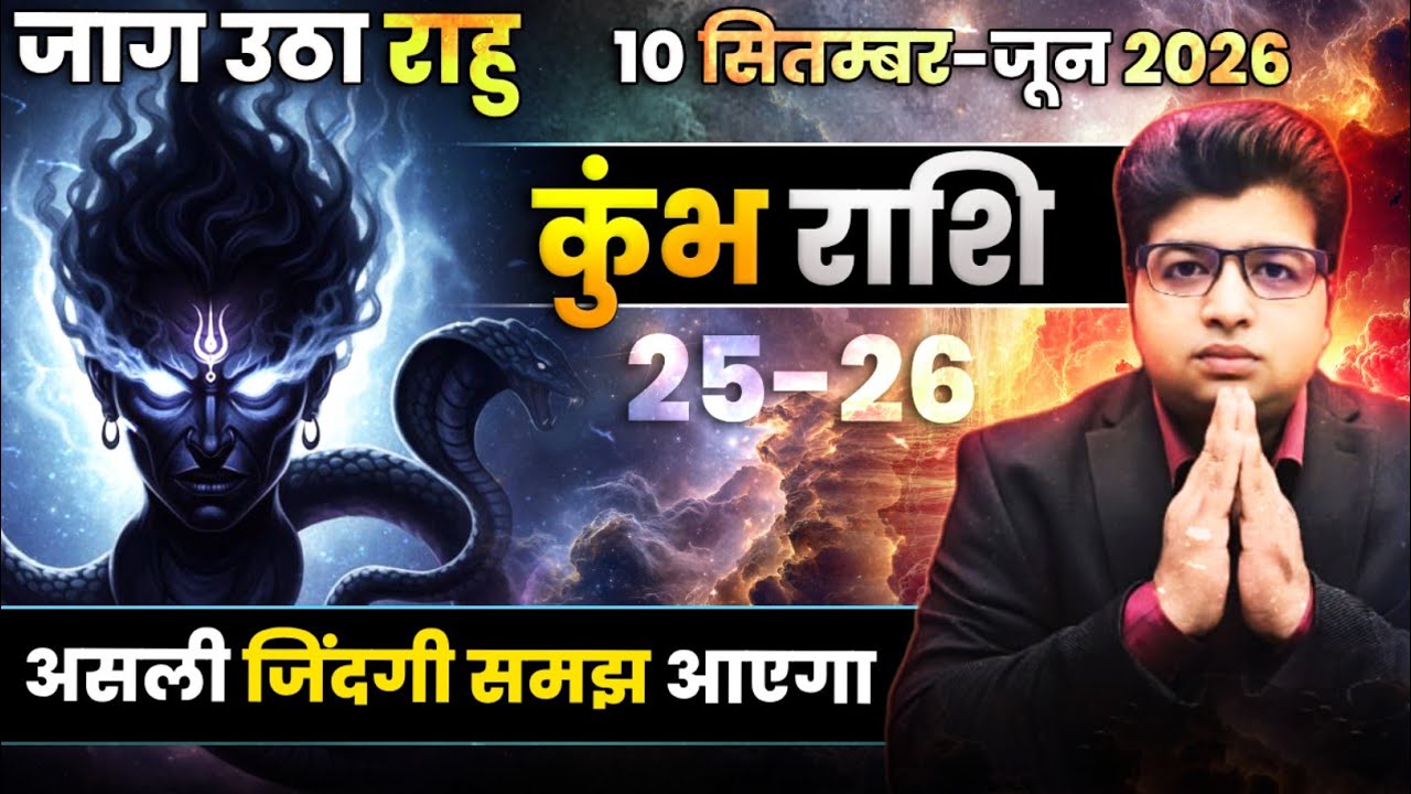 कुंभ राशि | जाग उठा राहु | 10 सितंबर से 10 जून 2026 तक | असली जिंदगी समझ आयेगा  |