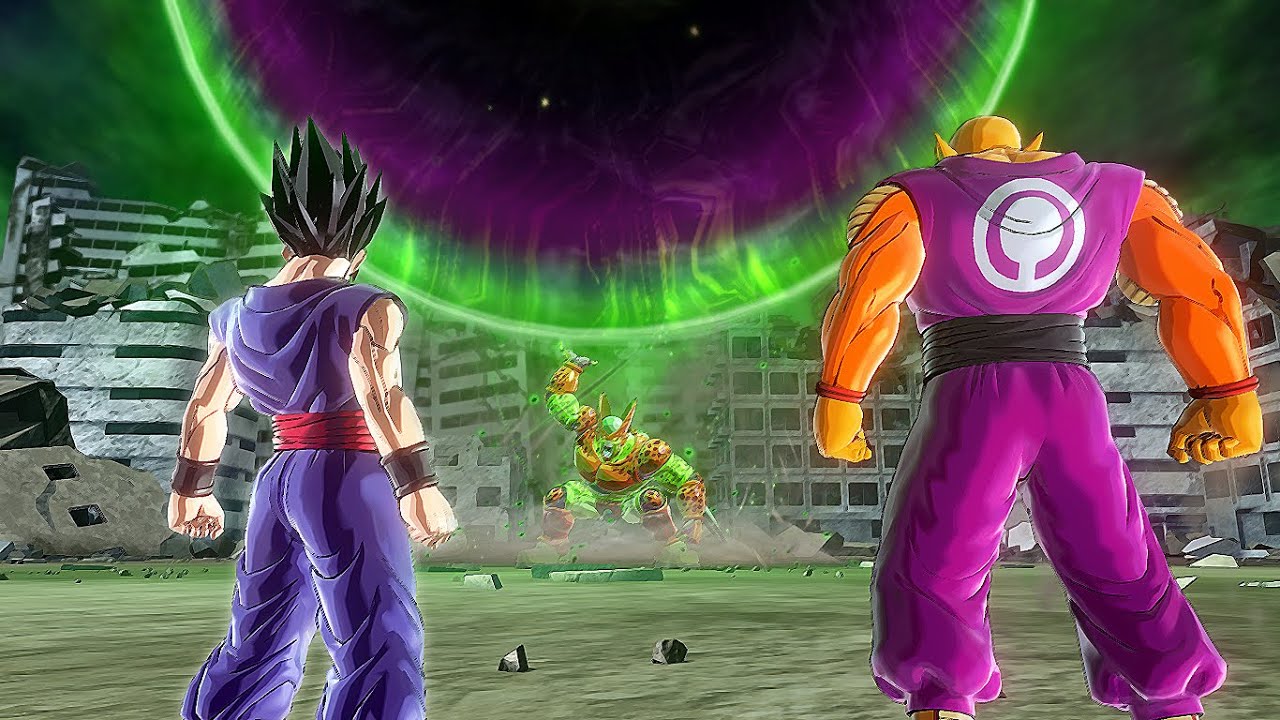 Protecting the Earth - Orange Piccolo, Gohan & Gamma VS Cell Max! Dragon Ball Xenoverse 2